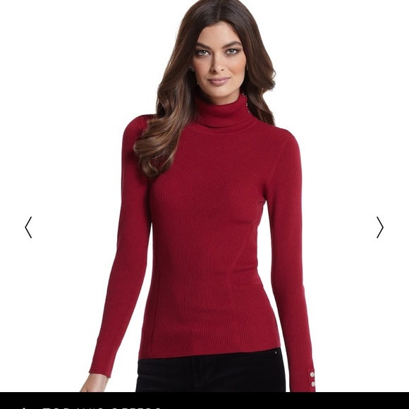 White House Black Market Sweaters - WHBM, red turtleneck sweater size L